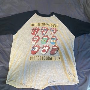 Rolling stone half sleeve size XL top